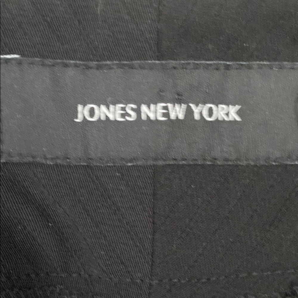 Jones New York Black Trousers Elegant Design Size 10 - Picture 6 of 7